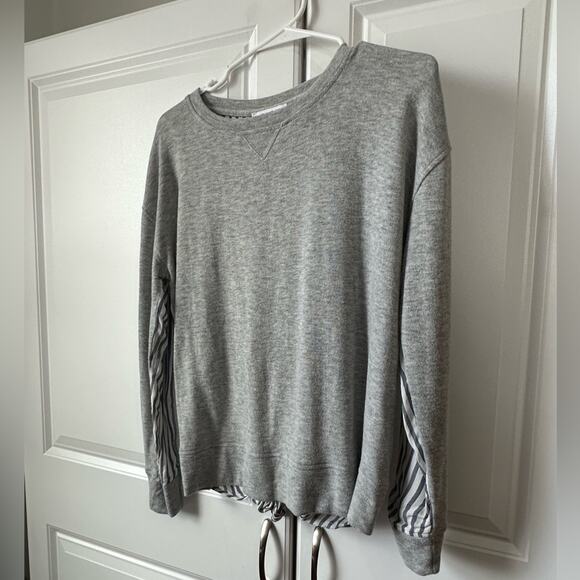 William Rast Size Small Sweater and Blouse Combo, Tie Detail, Crew Neck, Striped - Picture 10 of 10